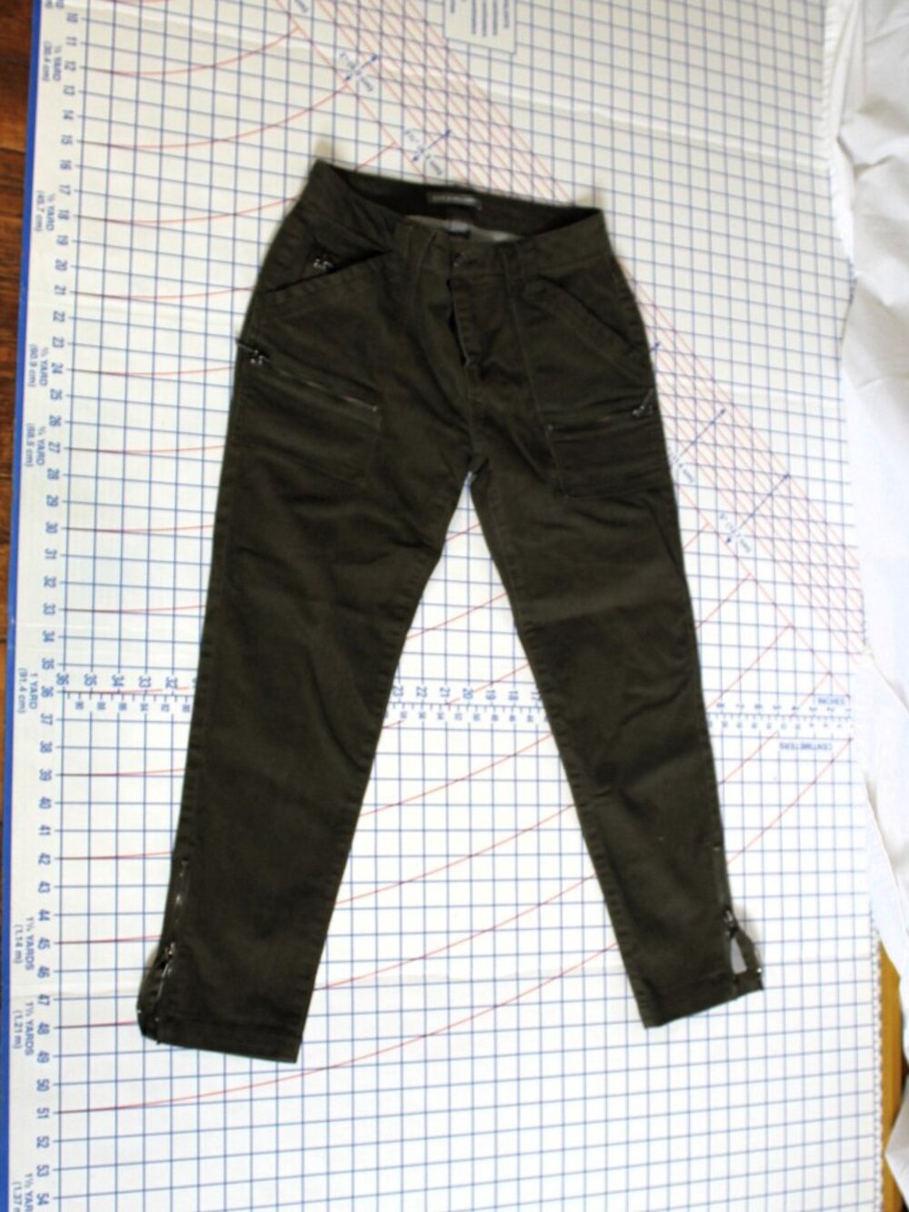 Kate & Mallory Military Style Utility Ankle Pants Size 6